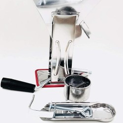 Masina de tocat si stors rosii Velocissima, inox alimentar, fixare pe masa, inaltime 27 cm