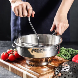 Masina de pasat rosii, 3 site interschimbabile, diametru 24 cm, inox alimentar