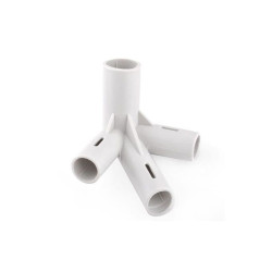Conectori pentru pavilion de gradina 3x3 m, ABS alb, set 9 piese