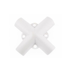 Conectori pentru pavilion de gradina 3x3 m, ABS alb, set 9 piese