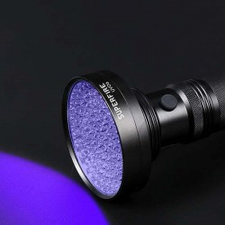 Lanterna UV Superfire 395 nm, 6W, 100 LED-uri, corp aliaj aluminiu, IP46