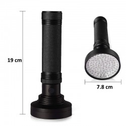 Lanterna UV Superfire 395 nm, 6W, 100 LED-uri, corp aliaj aluminiu, IP46