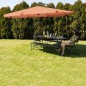 Umbrela de gradina cu stalp, pliabila, impermeabila, reglabila, diametru 350 cm, RESIGILAT