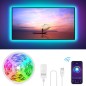 Banda LED RGB Smart Wi-Fi iOS, Android, 2.8 m, control vocal, sincronizare muzica, configurare simpla Banda LED RGB Smart Wi-Fi iOS, Android, 2.8 m, control vocal, sincronizare muzica, configurare simpla