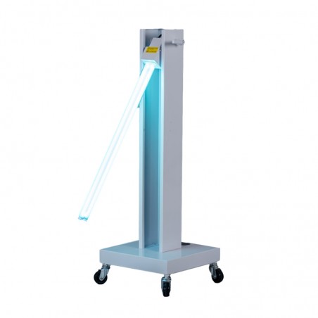 Lampa bactericida 100W, sterilizare UVC si ozon, telecomanda cu timer, 120 mp, portabila, brat mobil