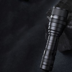Lanterna Superfire F5, zoom, 10 W. 900 lm, 260 m, 5 moduri, incarcare USB, aluminiu, negru
