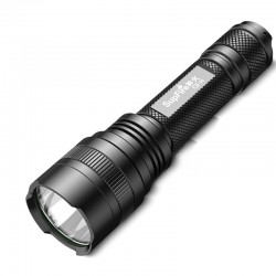 Lanterna LED Superfire C8-H, 15 W, 1500 lm, 300 m, 5 moduri, acumulator 4000 mAh, aluminiu, negru