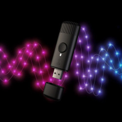 Dongle muzica Twinkly, USB, sincronizare instalatie smart Twinkly cu muzica ambientala