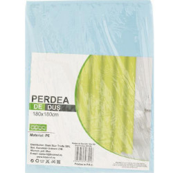 Perdea de dus, diverse culori, 180 x 180 cm, material impermeabil, PEVA