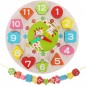 Ceas educativ in limba engleza, 12 cuburi cu diferite forme, elemente din lemn Ceas educativ in limba engleza, 12 cuburi cu diferite forme, elemente din lemn