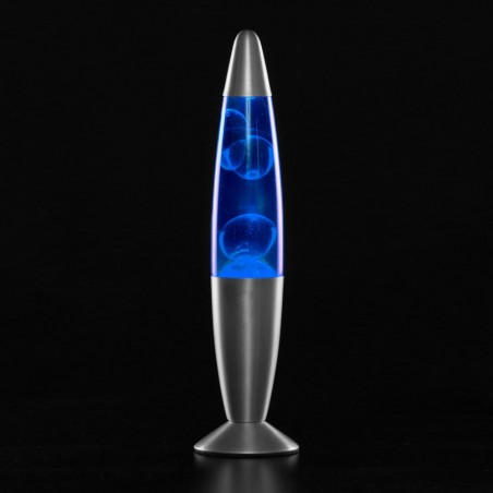 Lampa decorativa Lava Blue, 30W, inaltime 41 cm, alimentare priza