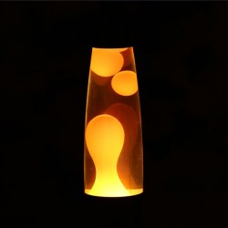 Lampa decorativa Lava Orange, 30W, inaltime 41 cm, alimentare priza