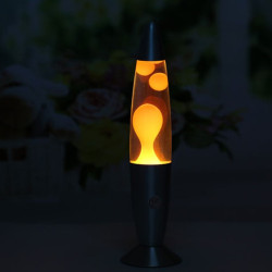 Lampa decorativa Lava Orange, 30W, inaltime 41 cm, alimentare priza