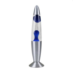 Lampa decorativa Lava Blue, 30W, inaltime 41 cm, alimentare priza