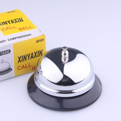 Clopotel sonerie pentru receptie hotel, bar, pensiune, otel inoxidabil, diametru 5.5 cm