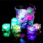 Cuburi de gheata luminoase cu LED RGB, 2.7x2.7 cm, set 12 piese