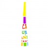 Set 6 suflatori pentru petreceri, La multi ani, multicolor, 20 cm