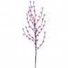 Decoratiune copac luminos, alimentare baterii, 70 led-uri flori roz
