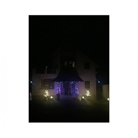 Decoratiune copac luminos cu 72 de led-uri, culoare alb rece, alimentare baterii