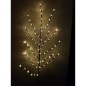 Decoratiune luminoasa pentru craciun, copac cu 72 led-uri flori, lumina alb cald, 150 cm