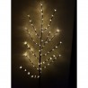 Decoratiune luminoasa pentru craciun, copac cu 72 led-uri flori, lumina alb cald, 150 cm
