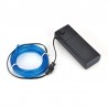 Kit fir luminos El Wire 3.2 mm, lungime 5 m, invertor porabil cu baterii