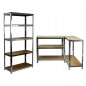 Raft metalic, 5 nivele depozitare, sarcina maxima totala 875 kg,180x90x30 cm