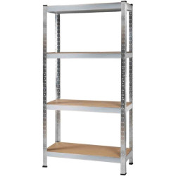 Raft metalic pentru depozitare, structura 4 nivele, sarcina per raft 175 kg, 150x75x30 cm