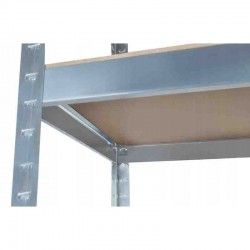 Raft metalic pentru depozitare, structura 4 nivele, sarcina per raft 175 kg, 150x75x30 cm