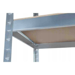 Raft metalic pentru depozitare, structura 4 nivele, sarcina per raft 175 kg, 150x75x30 cm