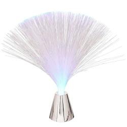Lampa LED cu fibra optica, veioza multicolora, alimentare baterii