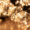 Ghirlanda inseriabila cu 10 globuri LED, lumina calda, lungime 5 metri