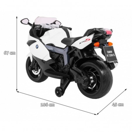 Motocicleta electrica BMW, sport, 12V/5,5Ah, roti EVA, 3 viteze, lumina LED, cheie start, muzica