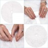 Covor rotund pentru bradul de Craciun, imitatie blana, diametru 90 cm, alb