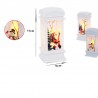 Felinar LED decorativ, tematica Craciun, efect flacara, 11 x 5 cm, diverse modele