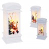 Felinar LED decorativ, tematica Craciun, efect flacara, 11 x 5 cm, diverse modele