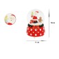 Glob muzical cu Mos Craciun, decoratiune Craciun, 15 x 11 cm, plastic si sticla
