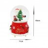 Glob decorativ de Craciun, efecte sonore, 11 x 15 cm, plastic si sticla