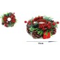 Aranjament pentru masa de Craciun, suport lumanare, conuri de brad, diametru 15 cm Aranjament pentru masa de Craciun, suport lumanare, conuri de brad, diametru 15 cm
