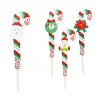 Acadea topper, decor Craciun, inaltime 72 cm, lemn, multicolor