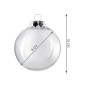 Globuri personalizabile transparente, acril incasabil si dopuri metalice, 8 cm, set 5 bucati Globuri personalizabile transparente, acril incasabil si dopuri metalice, 8 cm, set 5 bucati