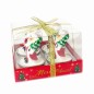Set 4 lumanari decorative de Craciun, ambalare cutie, diverse modele Set 4 lumanari decorative de Craciun, ambalare cutie, diverse modele