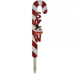 Decoratiune topper Craciun, Acadea Merry Christmas, 69 cm, suport lemn