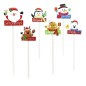 Topper Craciun Om de zapada, Mos Craciun, inaltime 66 cm, suport lemn