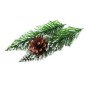 Brad artificial 180 cm, conuri si varfuri albe ascutite, aspect natural, suport inclus Brad artificial 180 cm, conuri si varfuri albe ascutite, aspect natural, suport inclus