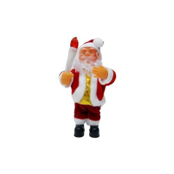 Figurina Mos Craciun, muzicala, inaltime 17 cm