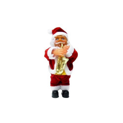 Figurina Mos Craciun, muzicala, inaltime 17 cm