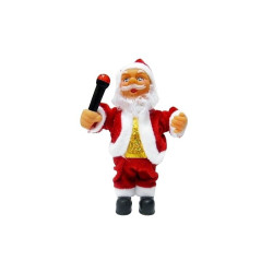 Figurina Mos Craciun, muzicala, inaltime 17 cm