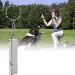 Fluier semnalizator, tip breloc, 120 decibeli, aliaj de aluminiu