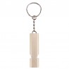 Fluier semnalizator, tip breloc, 120 decibeli, aliaj de aluminiu